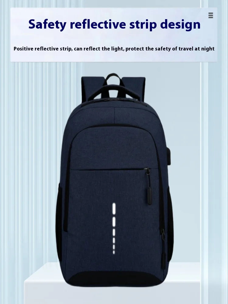 Nylon Backpack Simple And Fashionable Casual Backpack Business Commuting Computer Bag Large Capacity Backpack - Smarsty