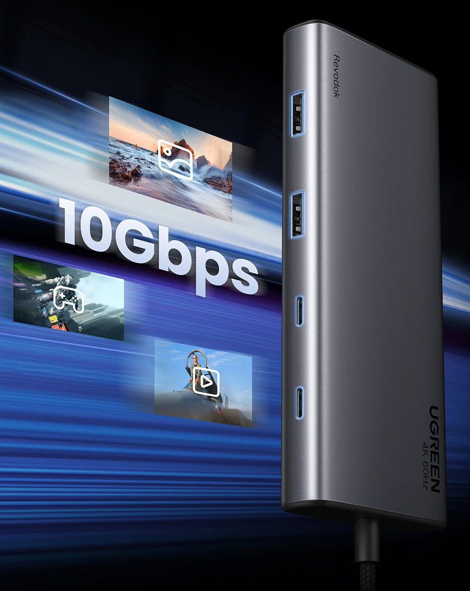 USB C Hub 4K HDMI DockingStation With 100W PowerDelivery