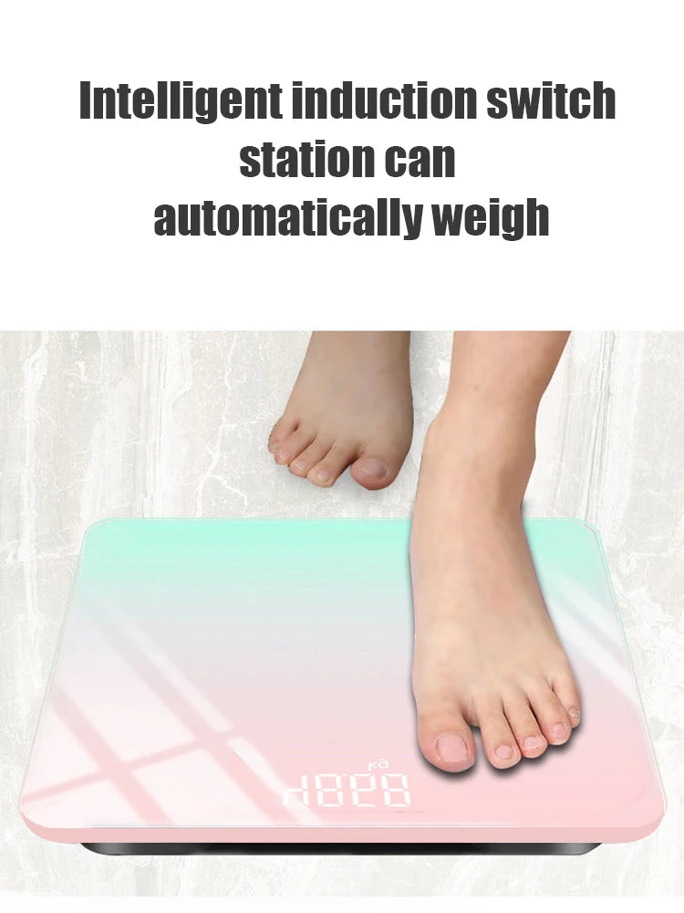 Gradient Color Digital Weight Scale with LCD Display - Smarsty