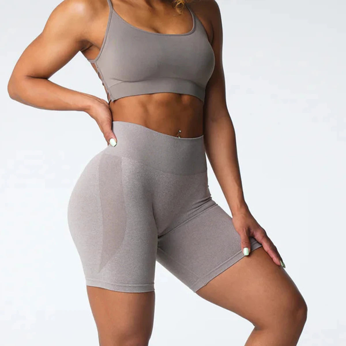 TKITK Seamless Shorts Women Workout Shorts Fitness Sports Short Gym Yoga Shorts Yoga pants leggings cycling shark pants - Smarsty