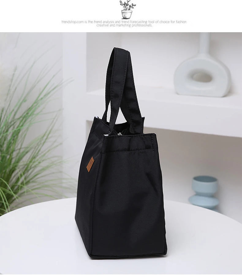 Large Insulated Lunch Bag With Aluminum Foil Top Handle - Smarsty