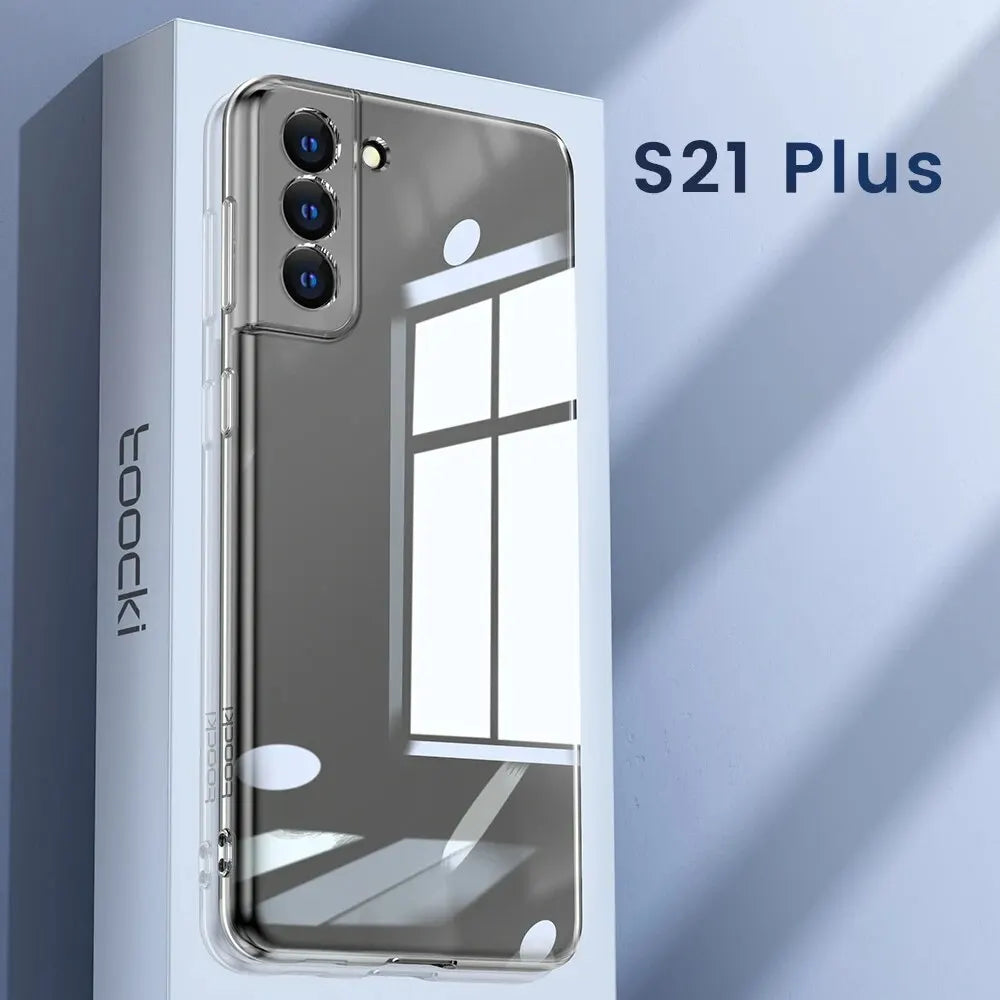 Clear TPU Phone Case For S21 S22 S23 S24 Dustproof - Smarsty