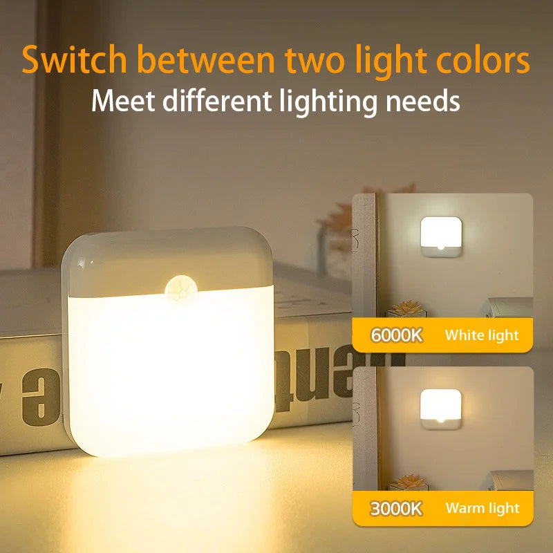 Wireless LED Motion Sensor Night Light for Easy Navigation - Smarsty