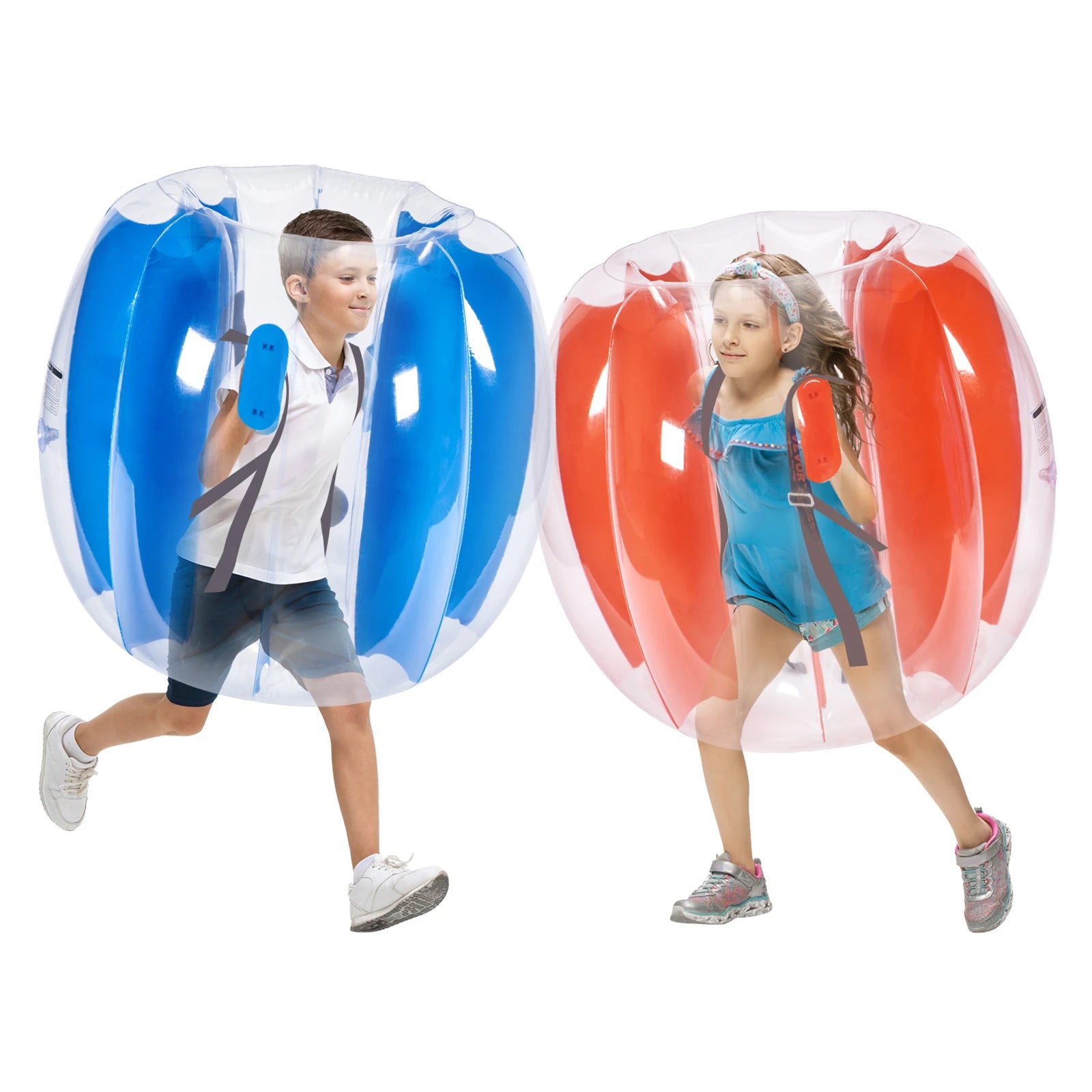 SucceBuy 2-Pack 2/3FT Inflatable Bumper Balls Body Sumo Zorb Balls for Kids & Teens Durable PVC Human Hamster Bubble Balls