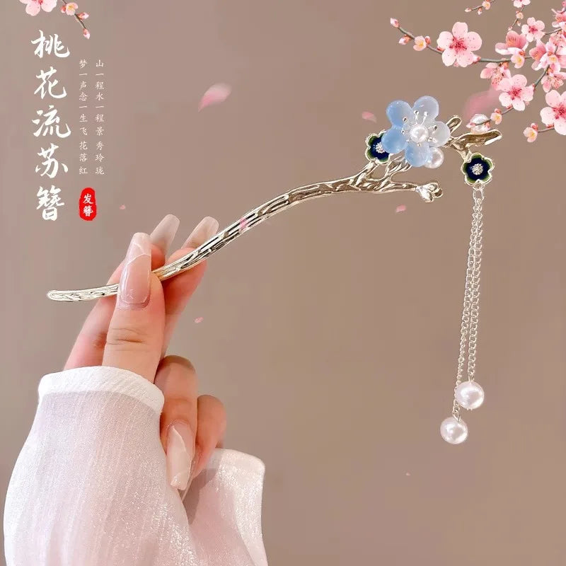 Vintage Chinese Style Flower Hairpin for Women - Smarsty