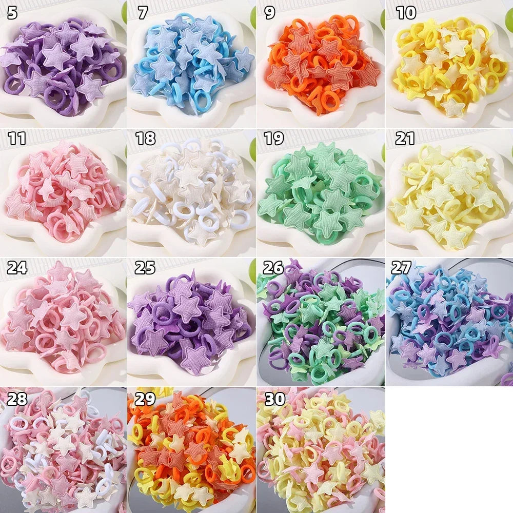 Cute Girls Hair Ties Soft No Harm Ponytail Holders 10Pack - Smarsty