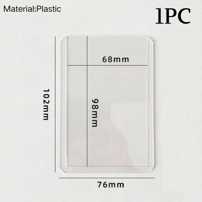 INS Transparent Candy Bag Badge Holder Korean Photocard Holder Display Bag Pendant Idol Photo Card Protective Cover Card Holder