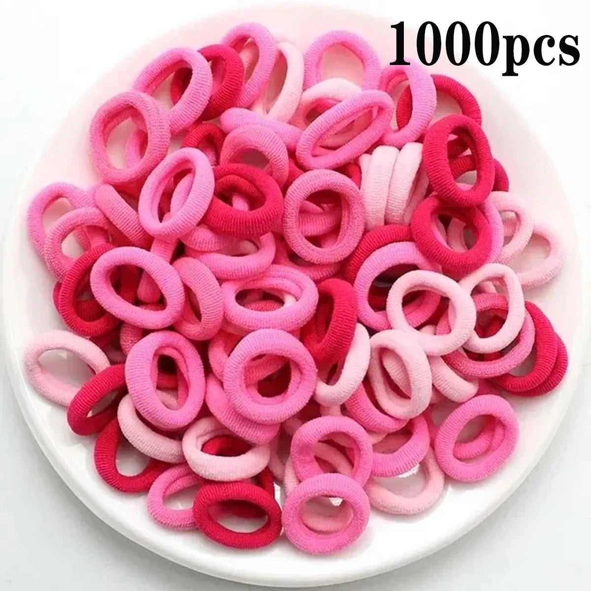 200 Pack Nylon Hair Bands Colorful Gentle No Damage - Smarsty