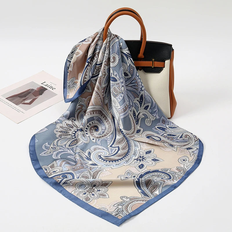 Elegant Silk Floral Hairbands and Neck Scarves - Smarsty