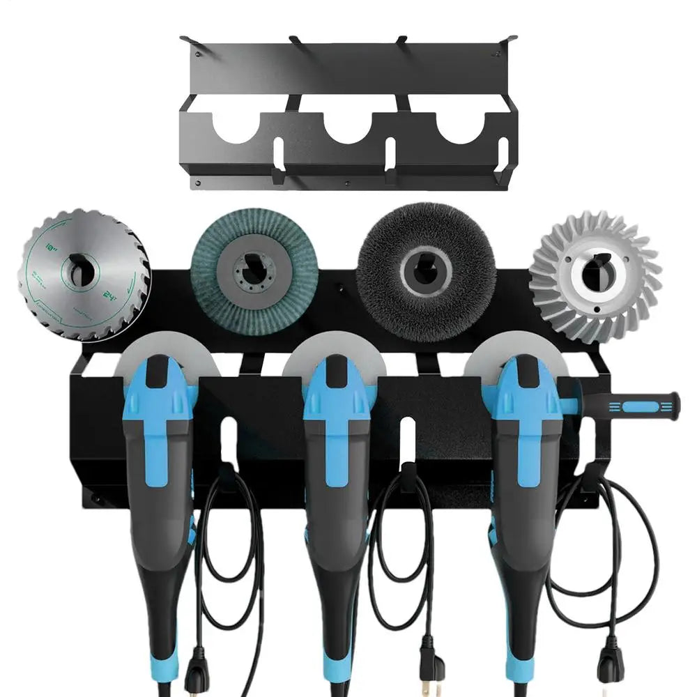 Wall Mount Angle Grinder Holder Angle Grinder Stand Angle Grinder Disc Grinder Cable Storage Rack For Cutting Polishing Machines by Smarsty