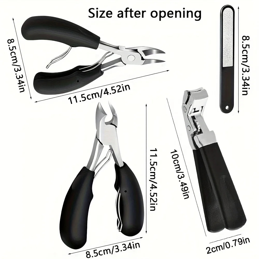 Extra Large Nail Clippers Set for Easy Use - Smarsty