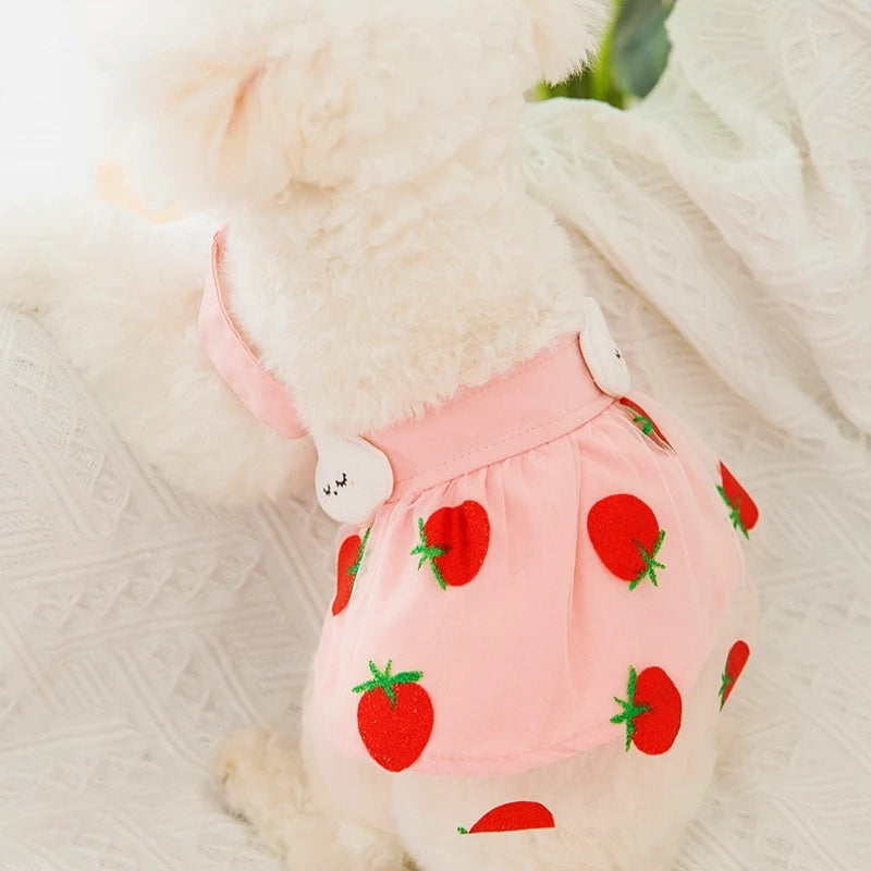 Cute Summer Dog Princess Dress with Bow Lace - Smarsty