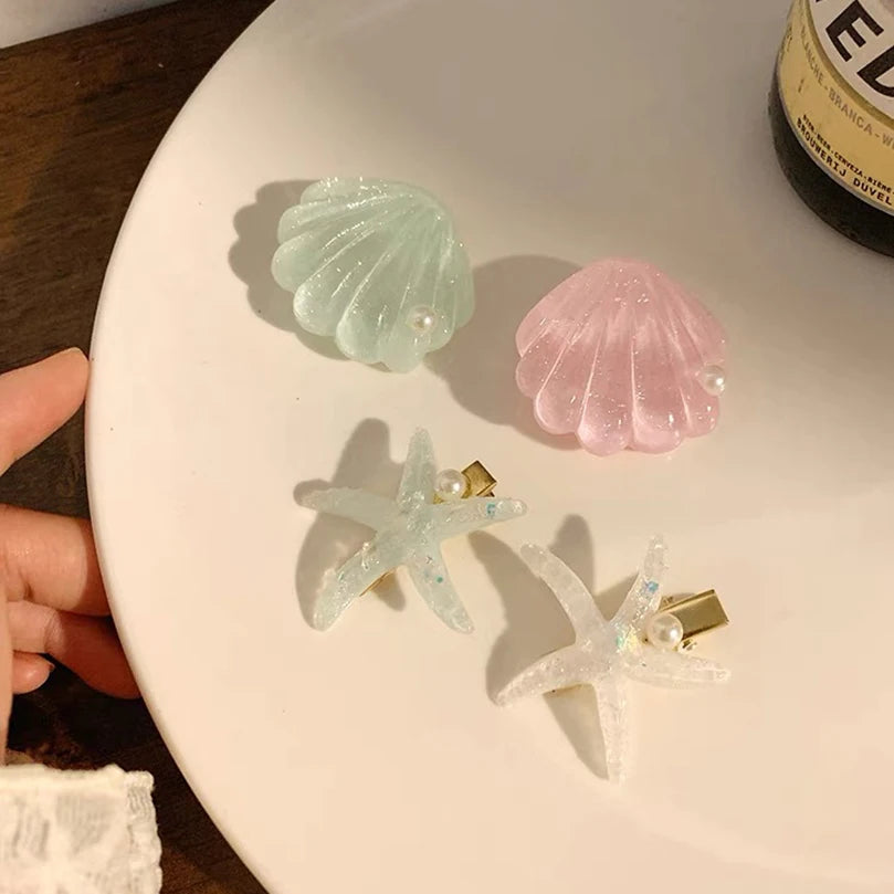 Elegant Starfish Hair Clips for Summer Beach Style - Smarsty