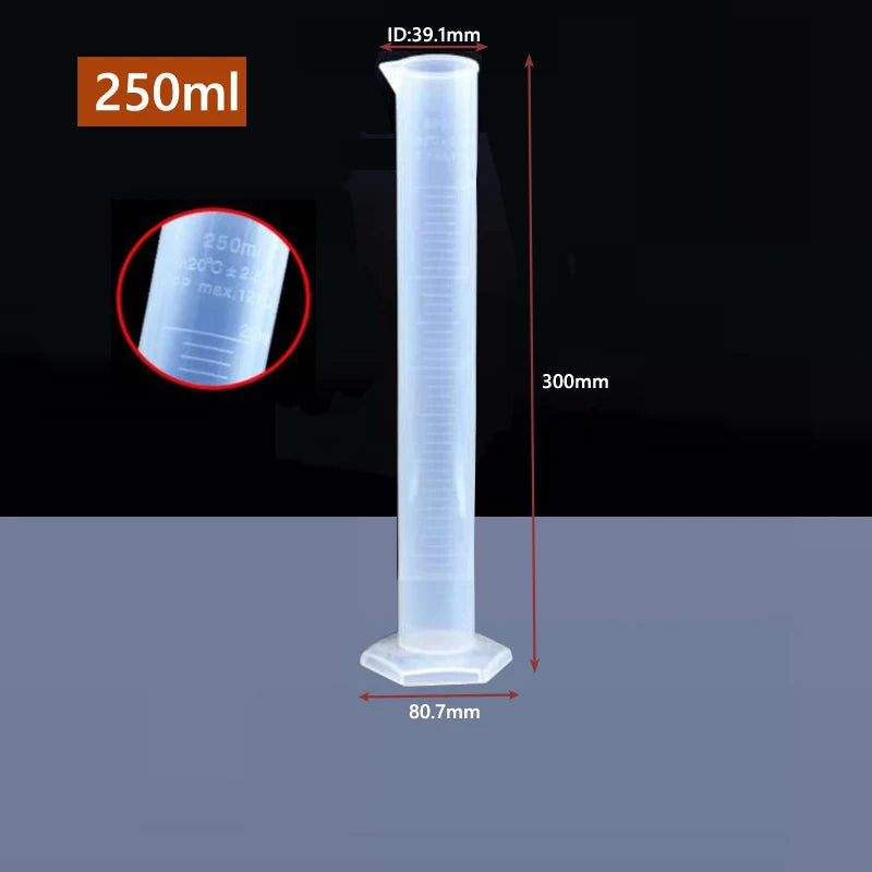 Transparent Plastic Graduated Cylinder for Accurate Liquid Measurement - Smarsty