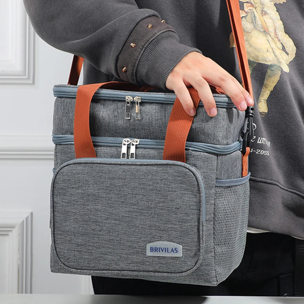 Crossbody Insulated Lunch Bag With Large Capacity Waterproof - Smarsty