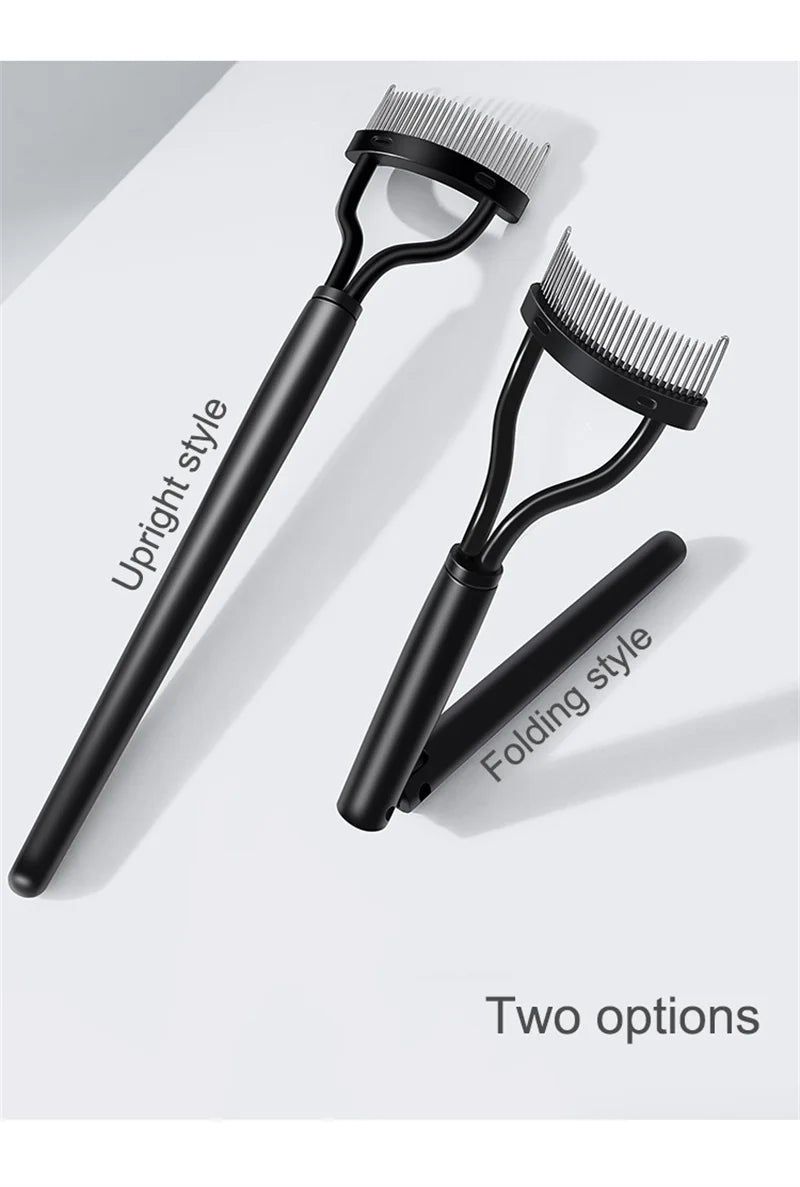 Black Foldable Eyelash Brush Comb for Perfectly Separated Lashes - Smarsty