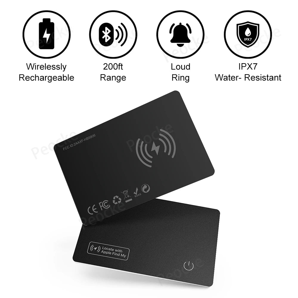 Ultra-Thin GPS Wallet Tracker with Bluetooth Connectivity - Smarsty
