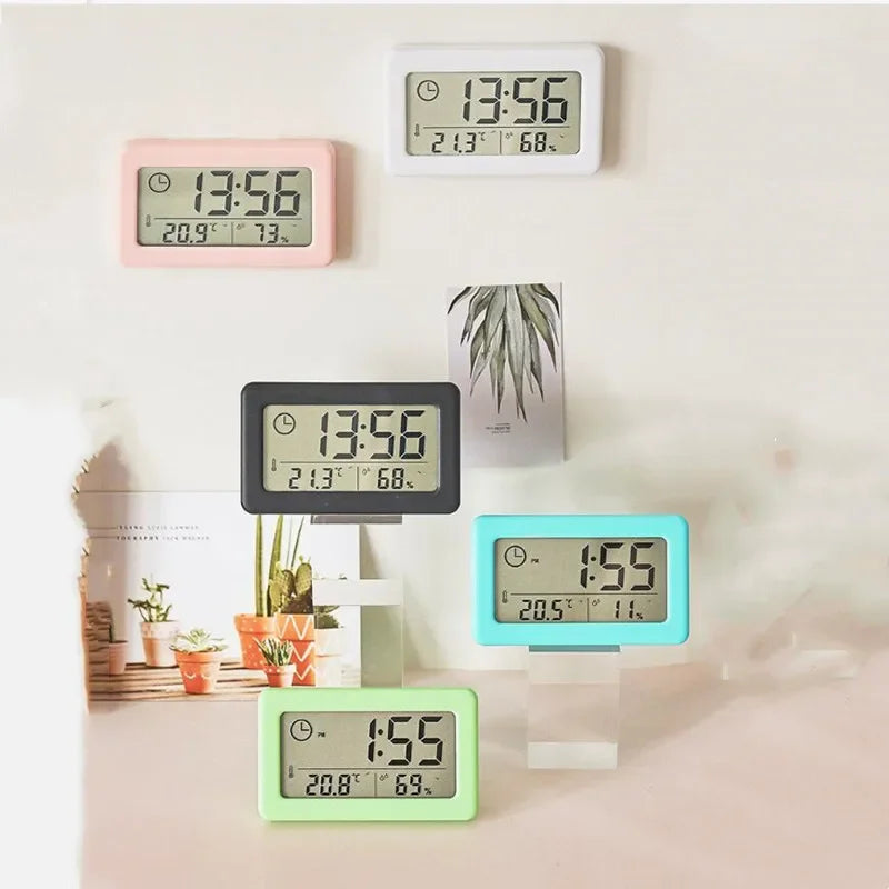 Mini Digital Clock with Temperature and Humidity Display - Smarsty