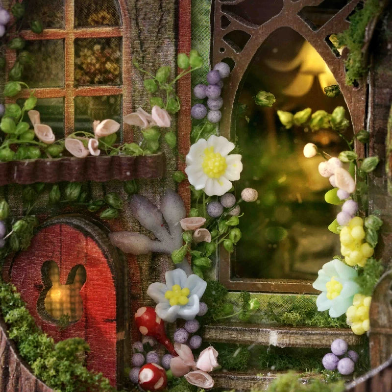 Wooden Miniature Doll House 3D Puzzle Assembly Building Model Kit Small Room Toys Home With Furniture Lighting Wooden Craft Gift by Smarsty