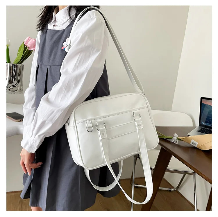 Japanese Style JK Bag Women PU Leather Crossbody Bag - Smarsty