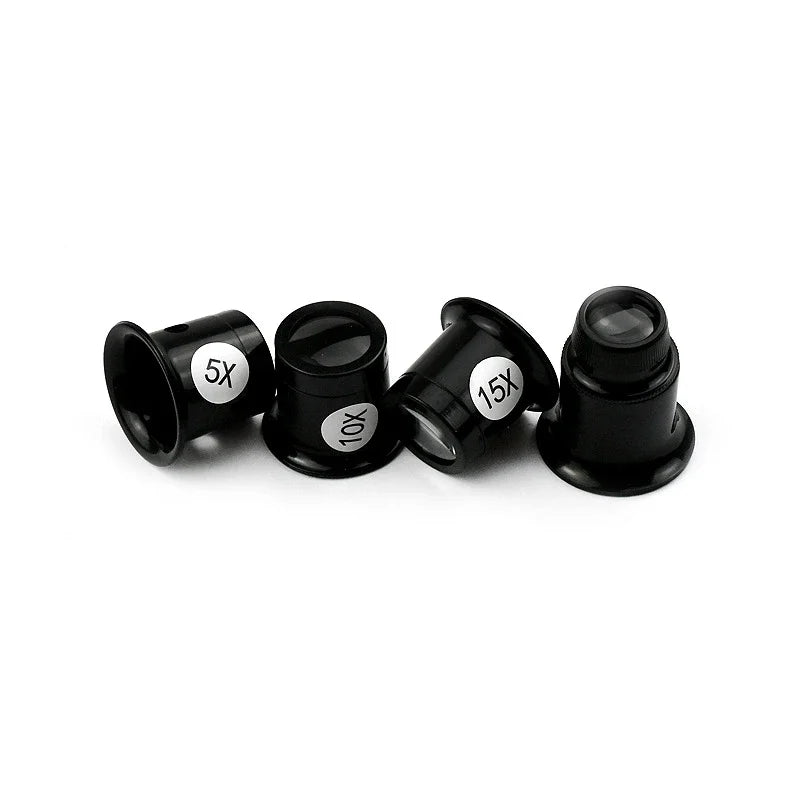 Watch Repair Tool Watch Repair 5 to 20 Times Magnifying Glass Goggles Goggles Watch Repairing Magnifying Glass Set 4PCS - Smarsty