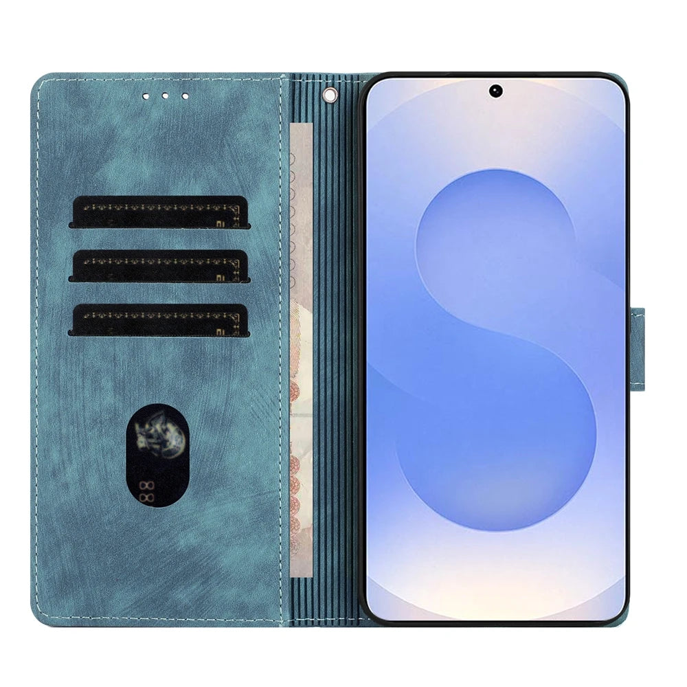 Magnetic Leather Wallet Flip Case For Samsung Galaxy S26 S25 S24 S23 S22 S21 Plus Ultra Edge FE S25FE Premium Shockproof Cover