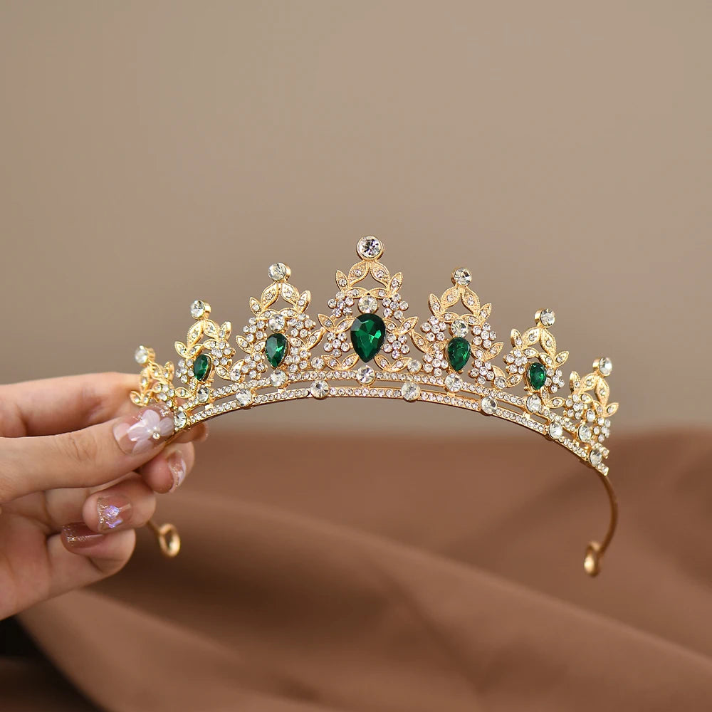 Girls Princess Crown Crystal Tiara for Dance Performance - Smarsty