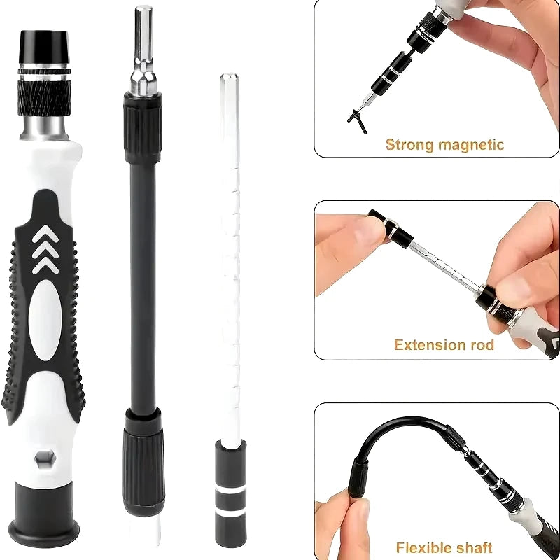 JCD Precision Screwdriver 115-in-1 Set Multifunctional Professional Repair Tool with 98pcs Magnetic Suitable for various repairs