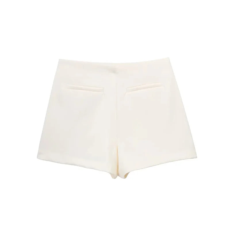 MUJER 2025 Black Mini Skirt Shorts Woman Fashion Asymmetric Skort For Women High Waist Short Skirts Woman Summer Casual Shorts - Smarsty