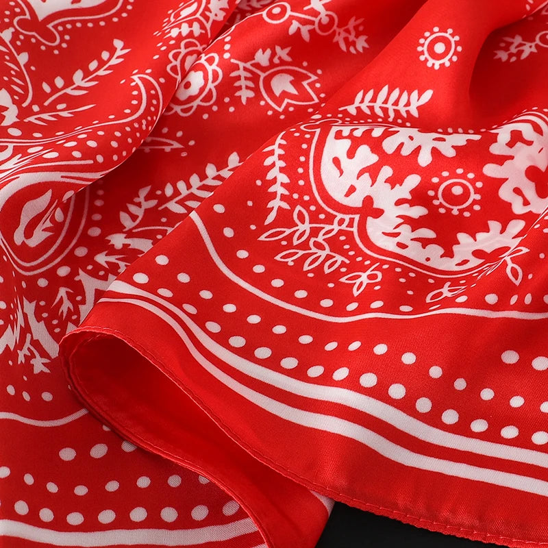 Elegant Silk Floral Hairbands and Neck Scarves - Smarsty