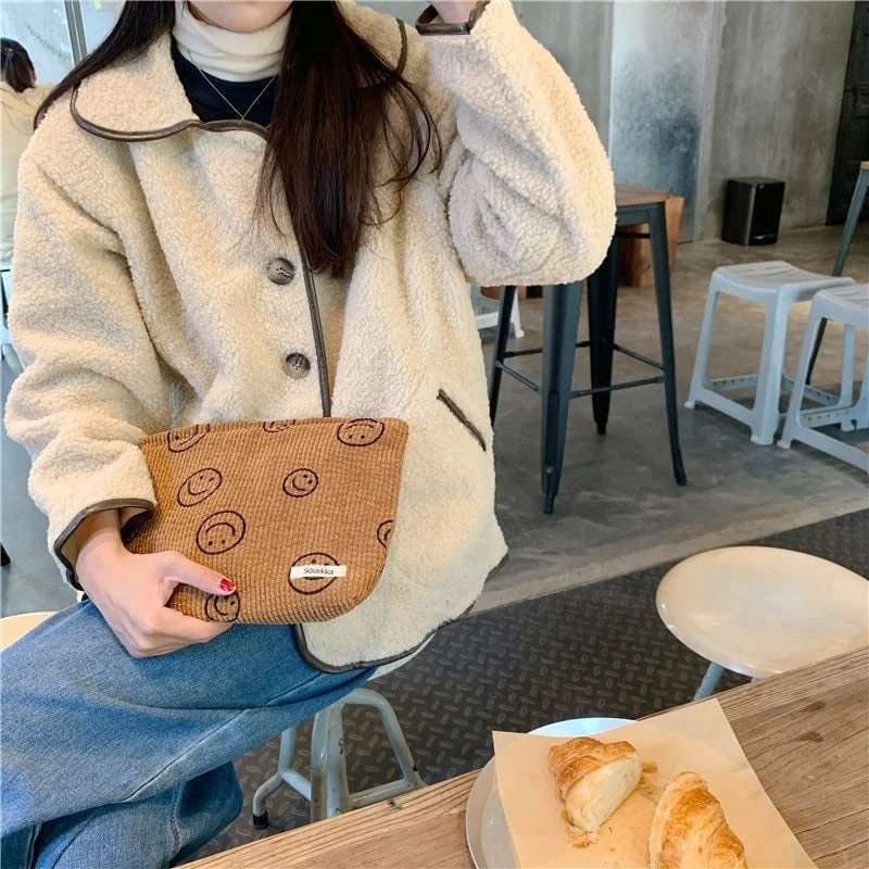 Makeup Bag Travel Toiletry Bag Cute Makeup Brushes Bag Cosmetic Bags for Women Zipper Makeup Bags for Purse - Smarsty