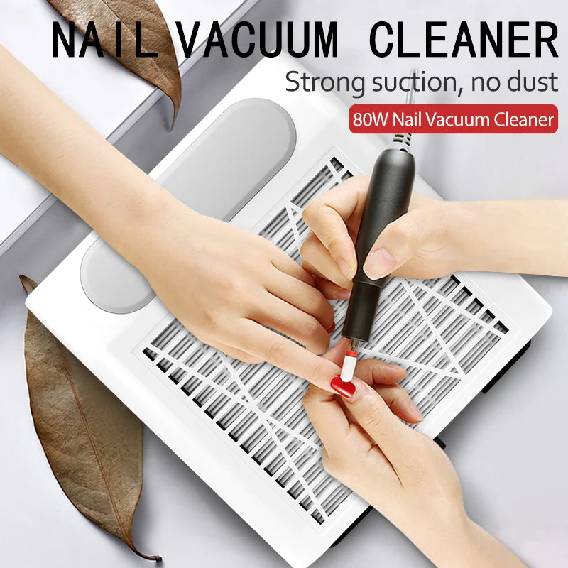 80W Nail Dust Collector Powerful Vacuum for Salon - Smarsty