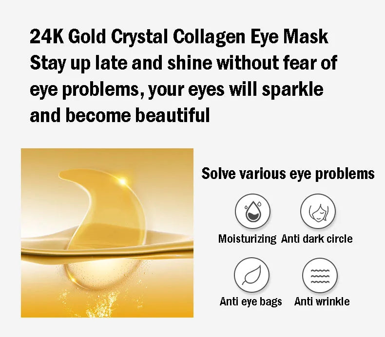 Seaweed Gold Collagen Eye Masks for Dark Circles and Puffiness - Smarsty
