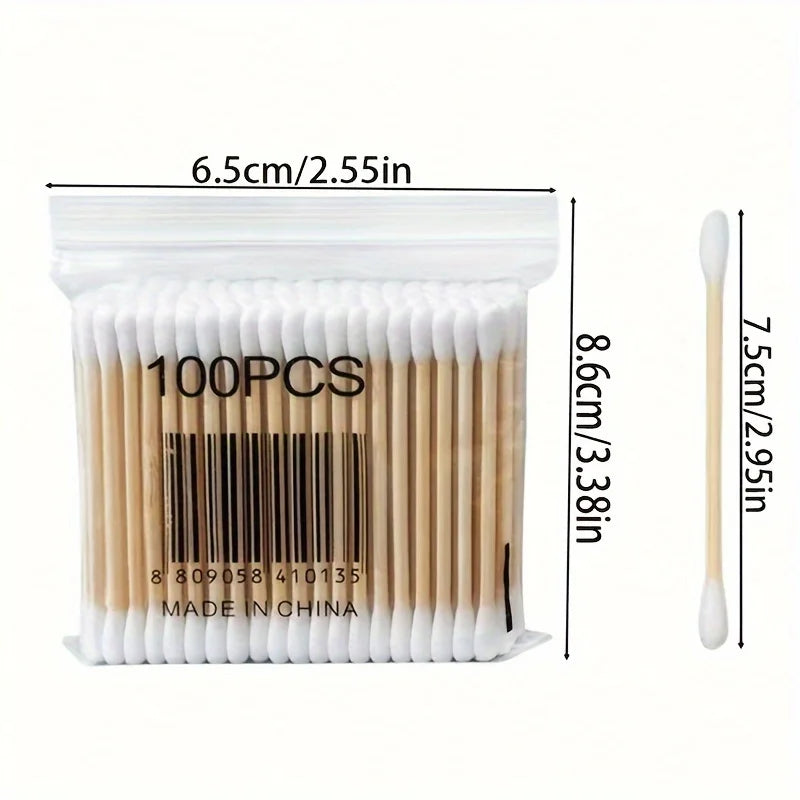 1000 Count Eco-Friendly Cotton Swabs for Makeup and Cleaning - Smarsty