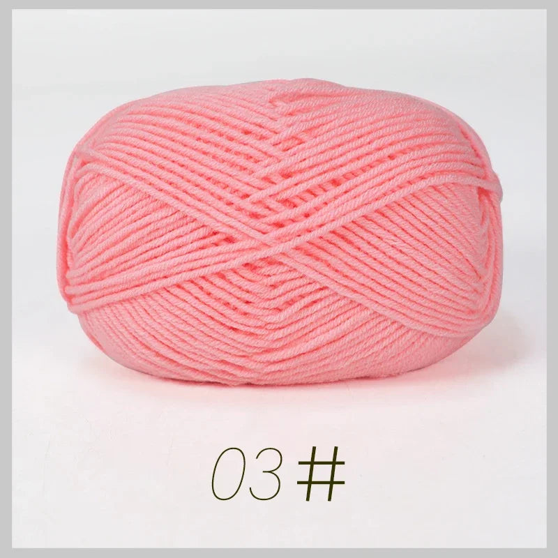 Soft Milk Cotton Yarn for Hand Knitting Projects - Smarsty