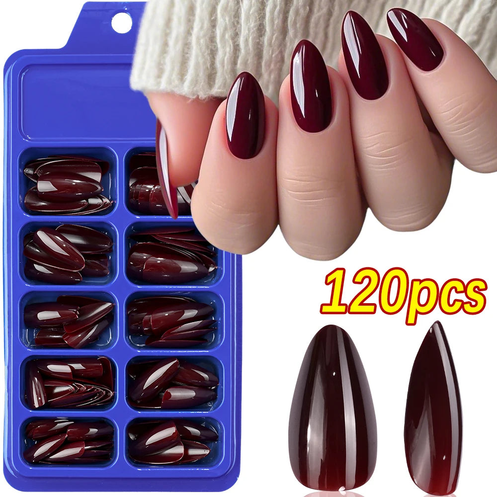 120Pcs French Fake Toenails in 9 Colors for Summer Style - Smarsty
