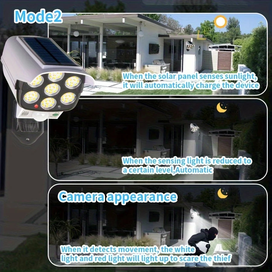 Solar Motion Sensor LED Lights for Outdoor Security - Smarsty