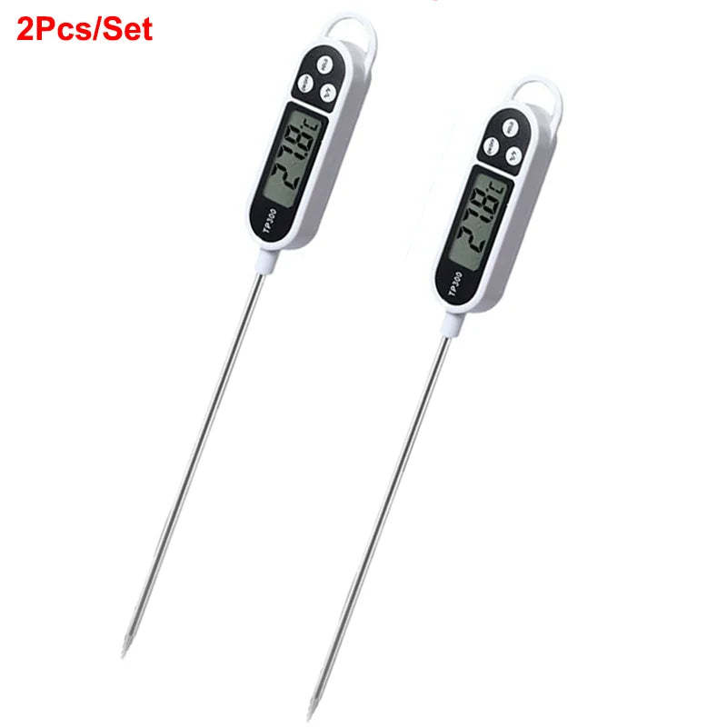 Probe Type Food Thermometer Kitchen Digital Thermometer For Meat Milk Cooking Food BBQ TP300 Electronic Temperature Gauge Tool