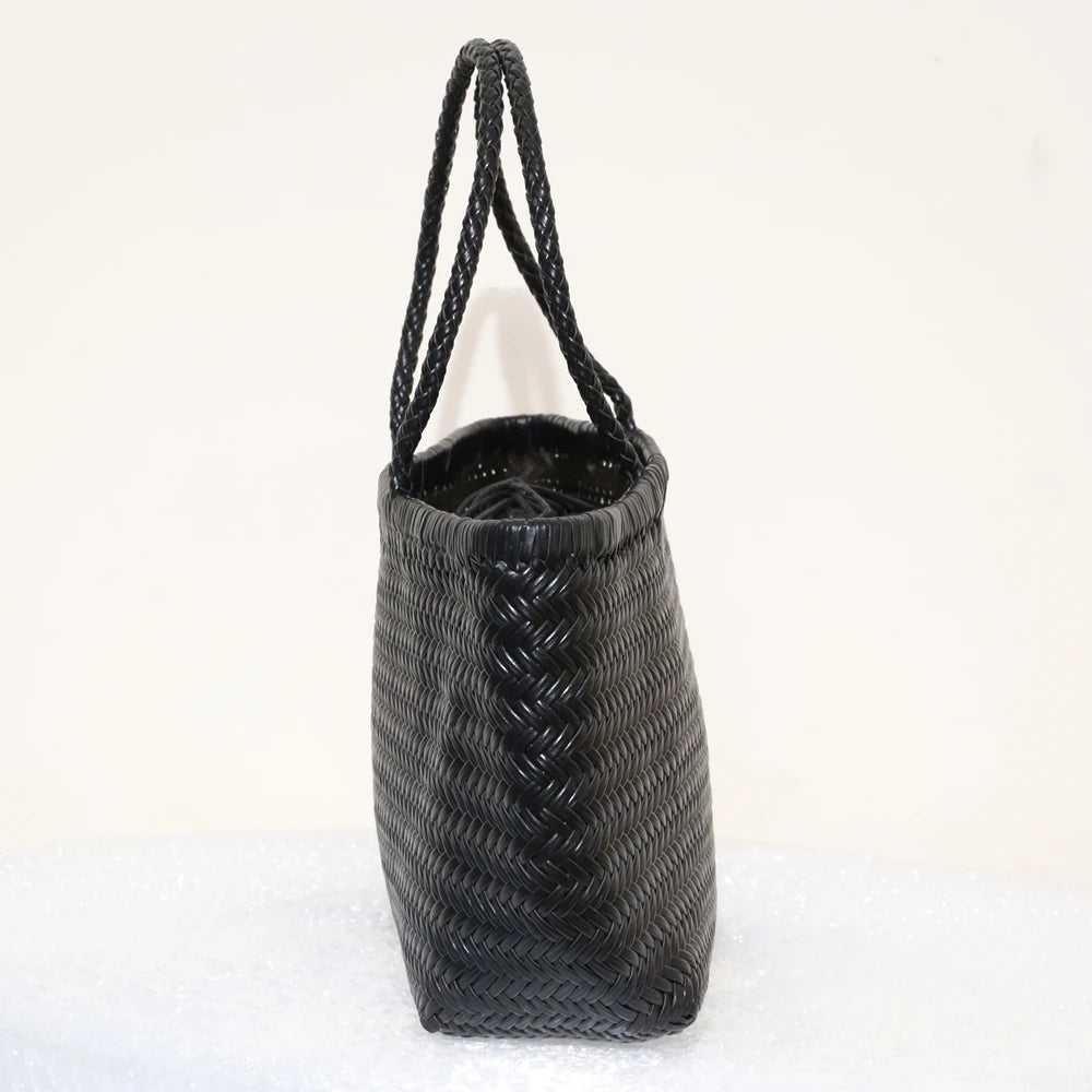 Genuine Leather Tote Bag For Women With Crossbody Strap - Smarsty