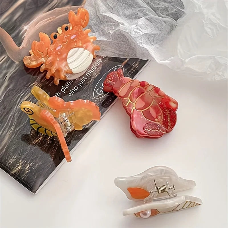 Acetate Ocean Animal Hair Clips for Women - Smarsty