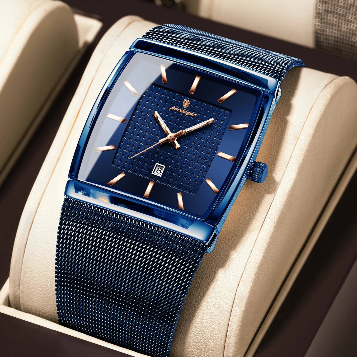 Men's Waterproof Quartz Watch with Luminous Date Feature - Smarsty