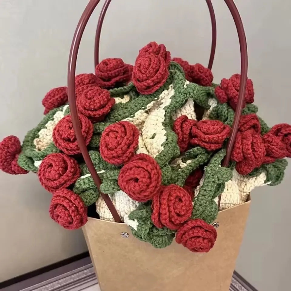 Handmade Crochet Rose Blanket for Cozy Comfort - Smarsty