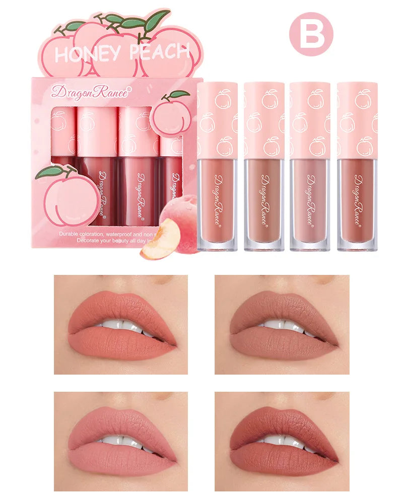 Mini Velvet Matte Lip Gloss Set for Long-Lasting Hydration - Smarsty
