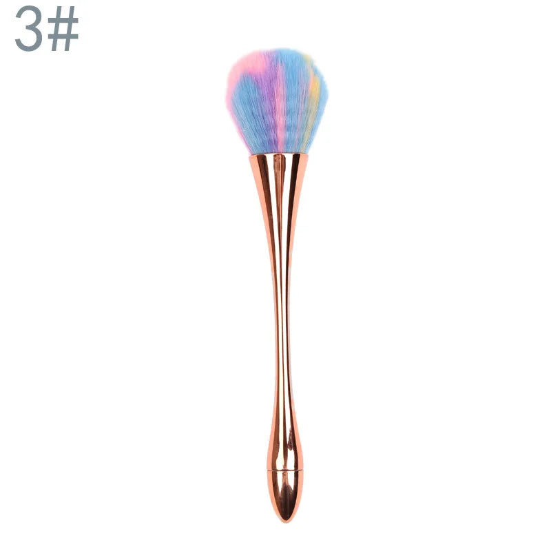 Big Size Soft Fluffy Glitter Powder Brush for Manicure - Smarsty