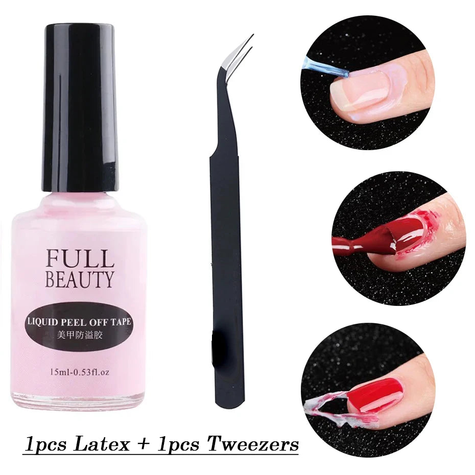 15ml Peel Off Antifreezing Nail Liquid Fast Dry Solution - Smarsty