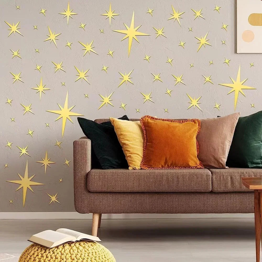 Star Mirror Wall Stickers for Stunning Home Decor - Smarsty