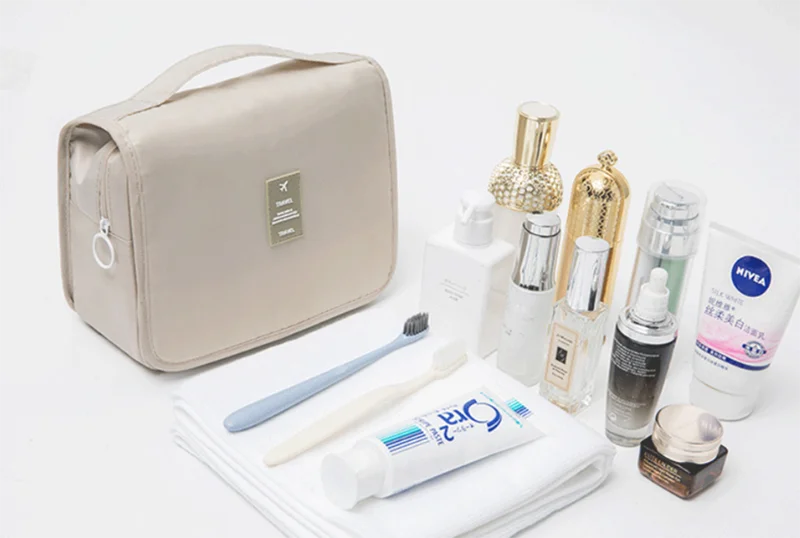 Waterproof Travel Makeup Bag With Hook For Women Toiletries - Smarsty