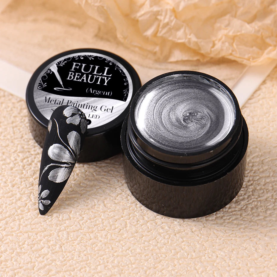 Metallic Chrome Gel Nail Polish for Stunning French Art - Smarsty