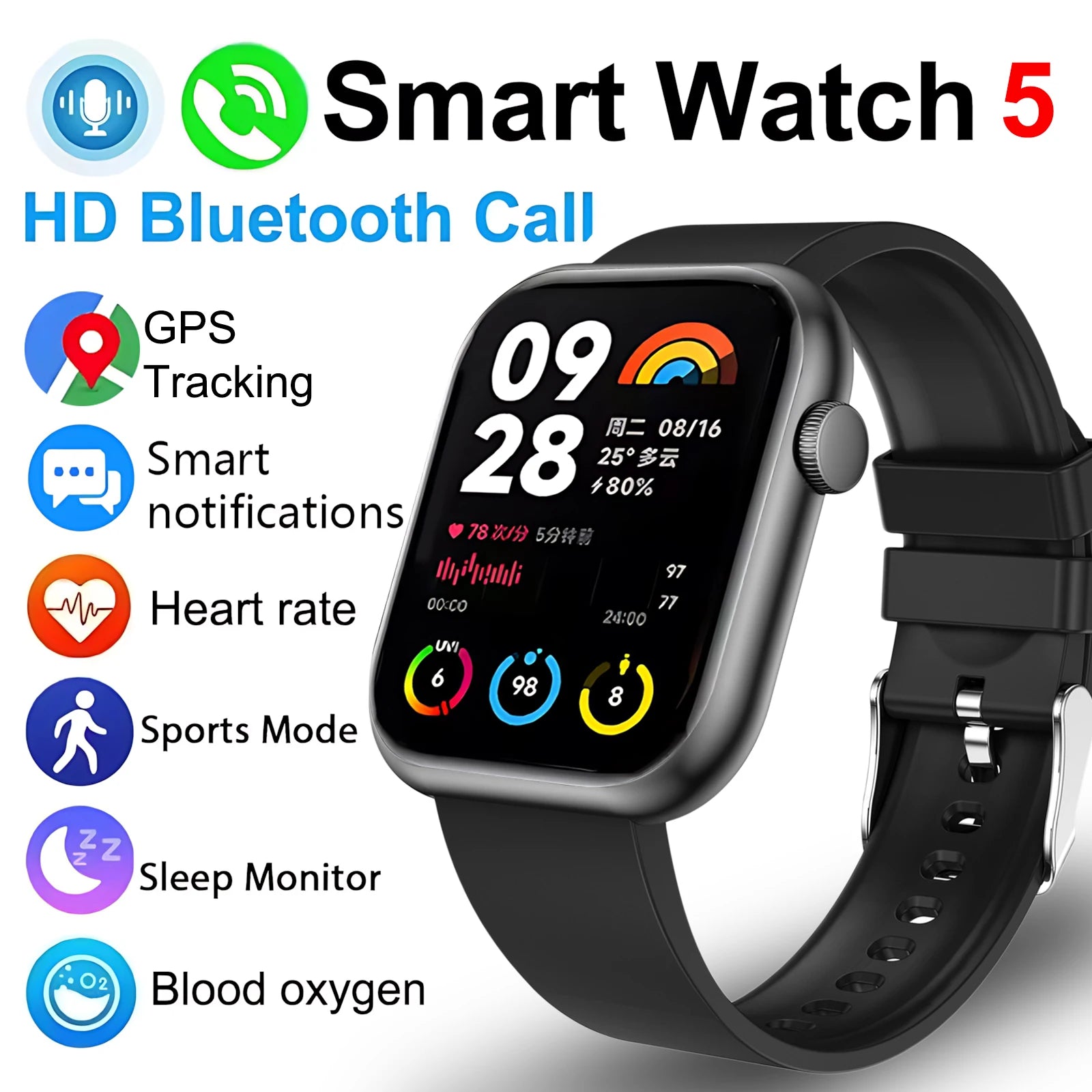 Xiaomi Smart Watch 5 with HD AMOLED Display - Smarsty