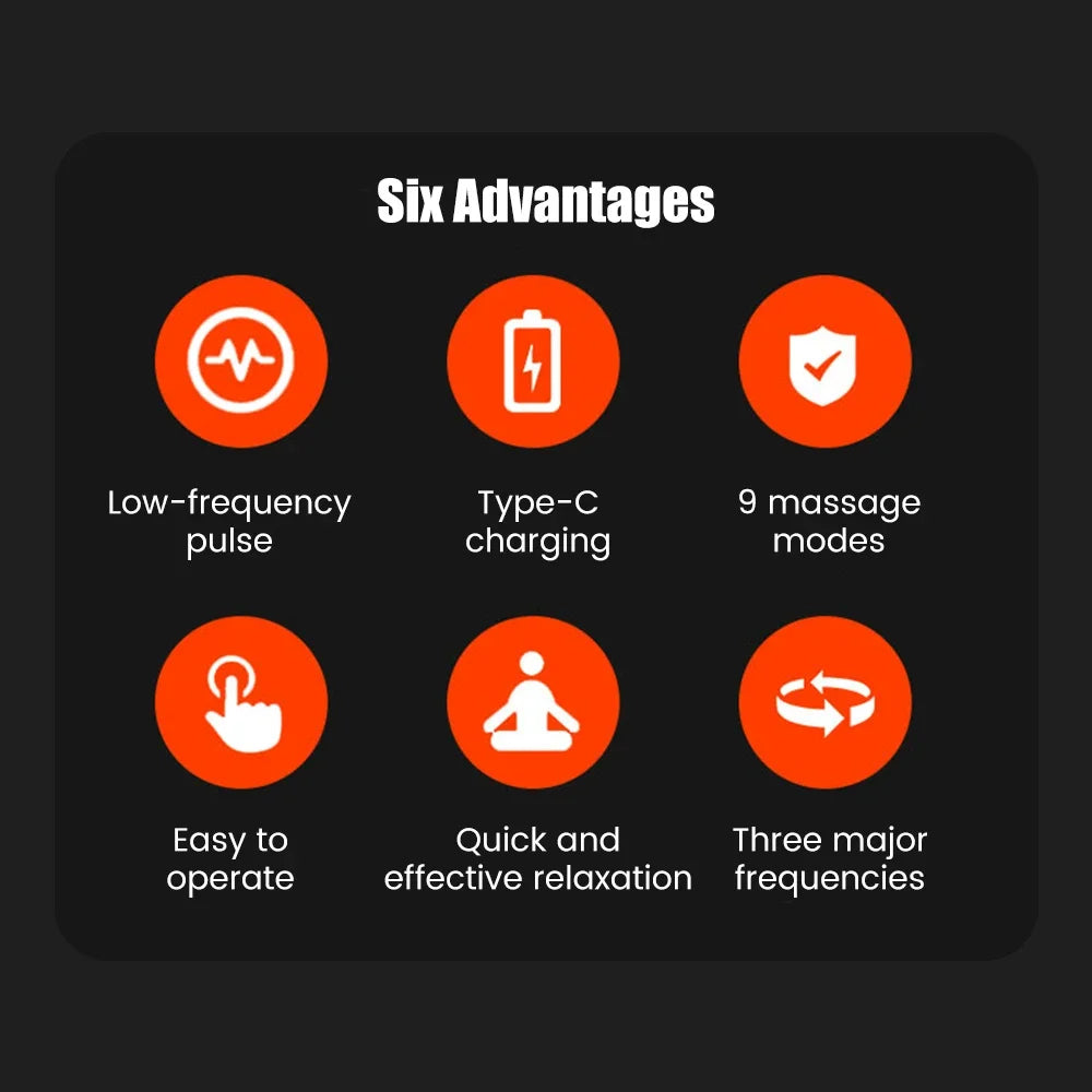 Electric Muscle Stimulator with Built-In Battery for Pain Relief - Smarsty